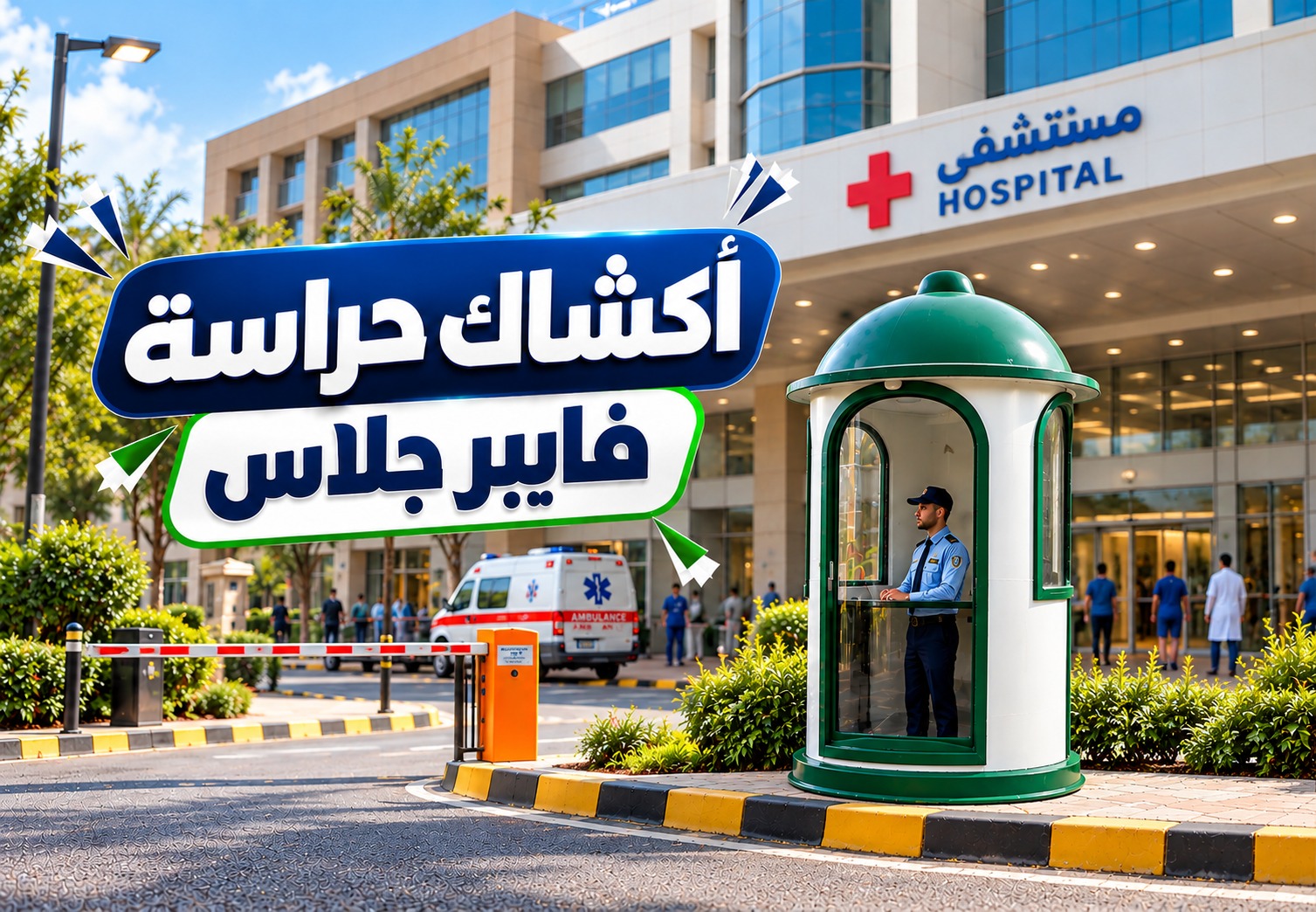 أكشاك الحراسة الفيبر جلاس من العلا فاب | حماية عملية بتصميم يدوم