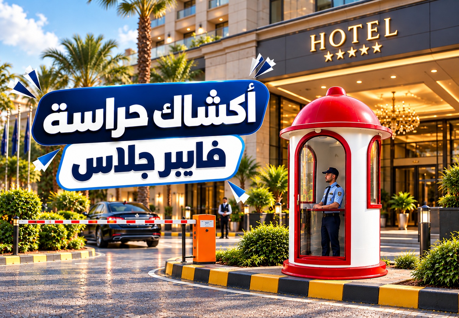 أكشاك الحراسة الفيبر جلاس من العلا فاب | أمان عملي بتصميم يدوم